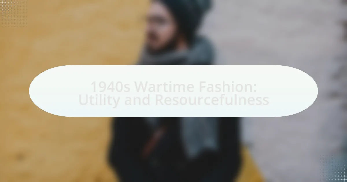 1940s Wartime Fashion: Utility and Resourcefulness