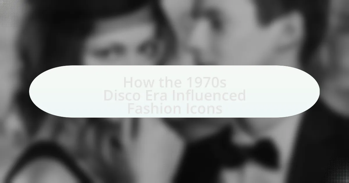 How the 1970s Disco Era Influenced Fashion Icons