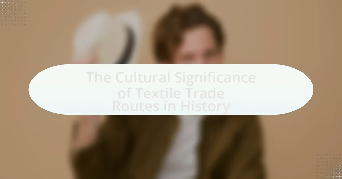 The Cultural Significance of Textile Trade Routes in History