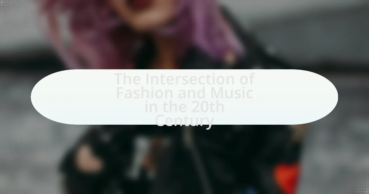The Intersection of Fashion and Music in the 20th Century