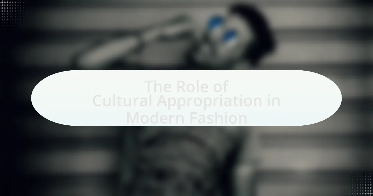 The Role of Cultural Appropriation in Modern Fashion