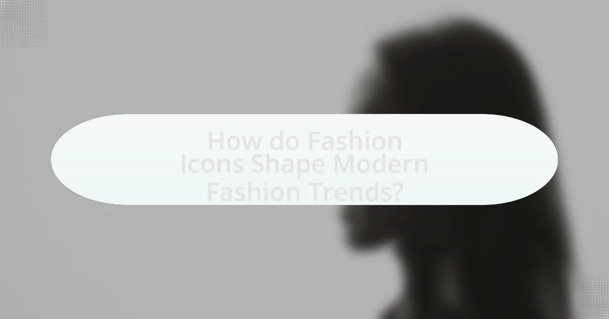How do Fashion Icons Shape Modern Fashion Trends?