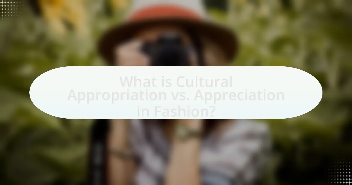 What is Cultural Appropriation vs. Appreciation in Fashion?