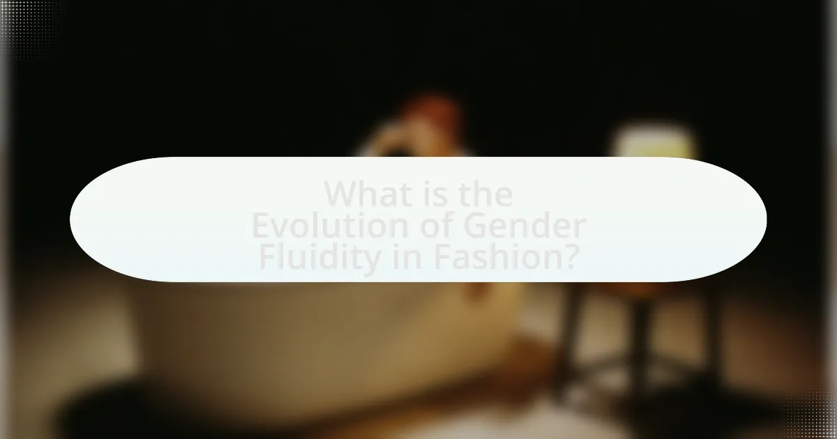 What is the Evolution of Gender Fluidity in Fashion?