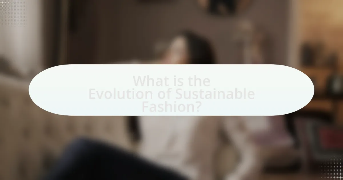 What is the Evolution of Sustainable Fashion?